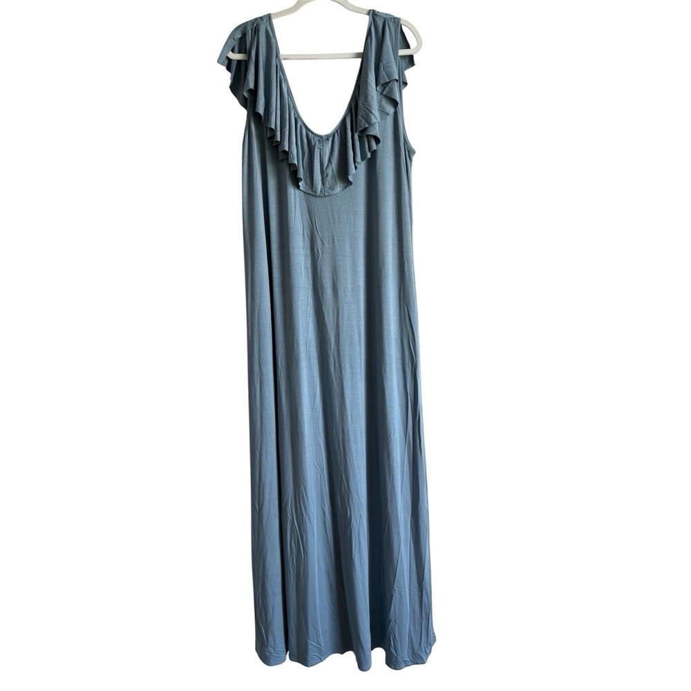 Rachel Pally Loren Modal Jersey Maxi Dress Women's Size 3X Stretch Romantic Boho